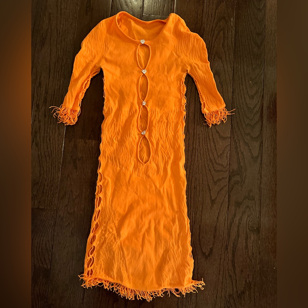 Poster Girl Miranda Dress In Tangerine